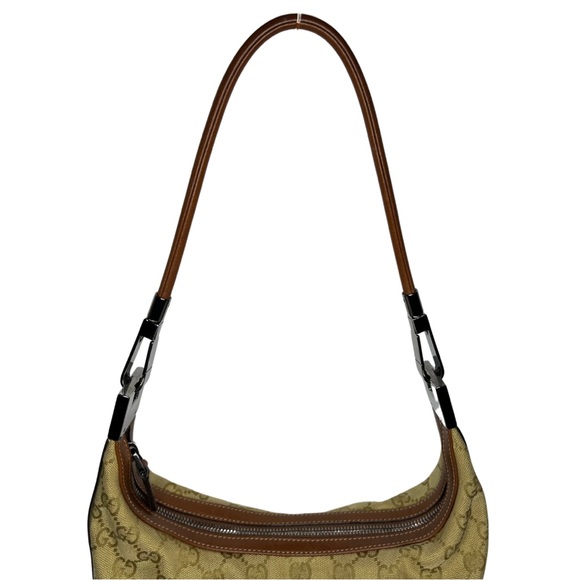 Gucci | Authentic Vintage Signature Monogram Hobo Shoulder Bag Y2K Style - Picture 7 of 17
